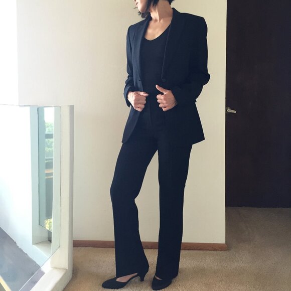 Vintage Winston Bespoke Pinstripe Single Breasted Blazer and Pant Suit - Picture 4 of 5